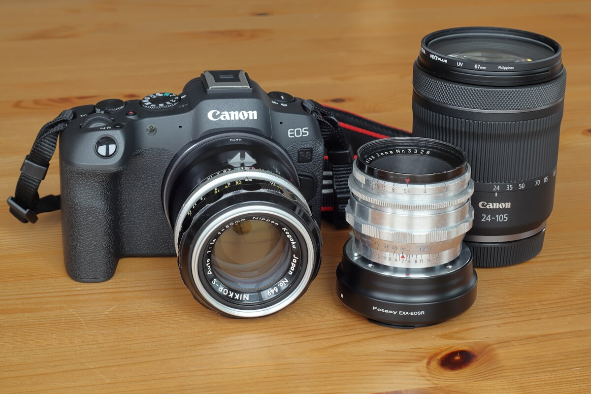 Canon EOS R8 with lenses