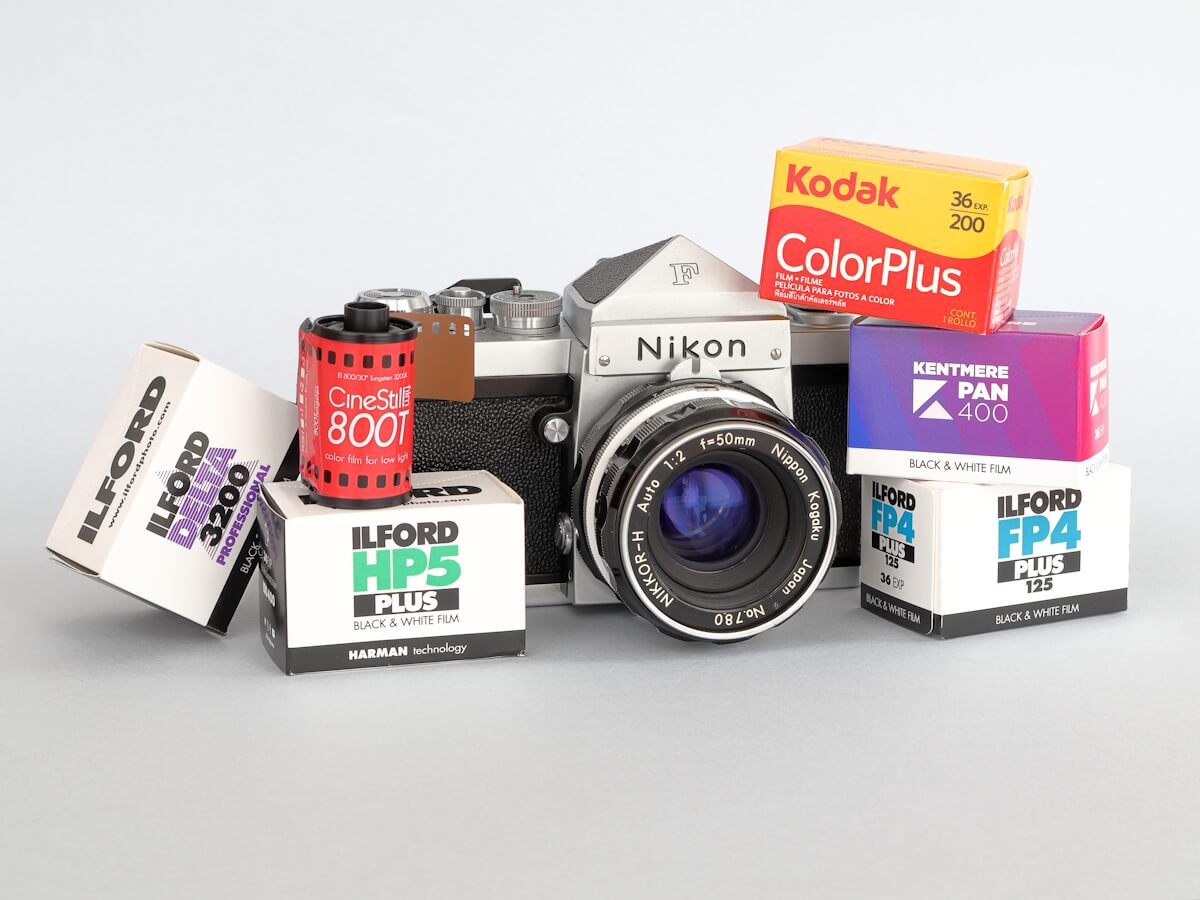 Nikon F with film