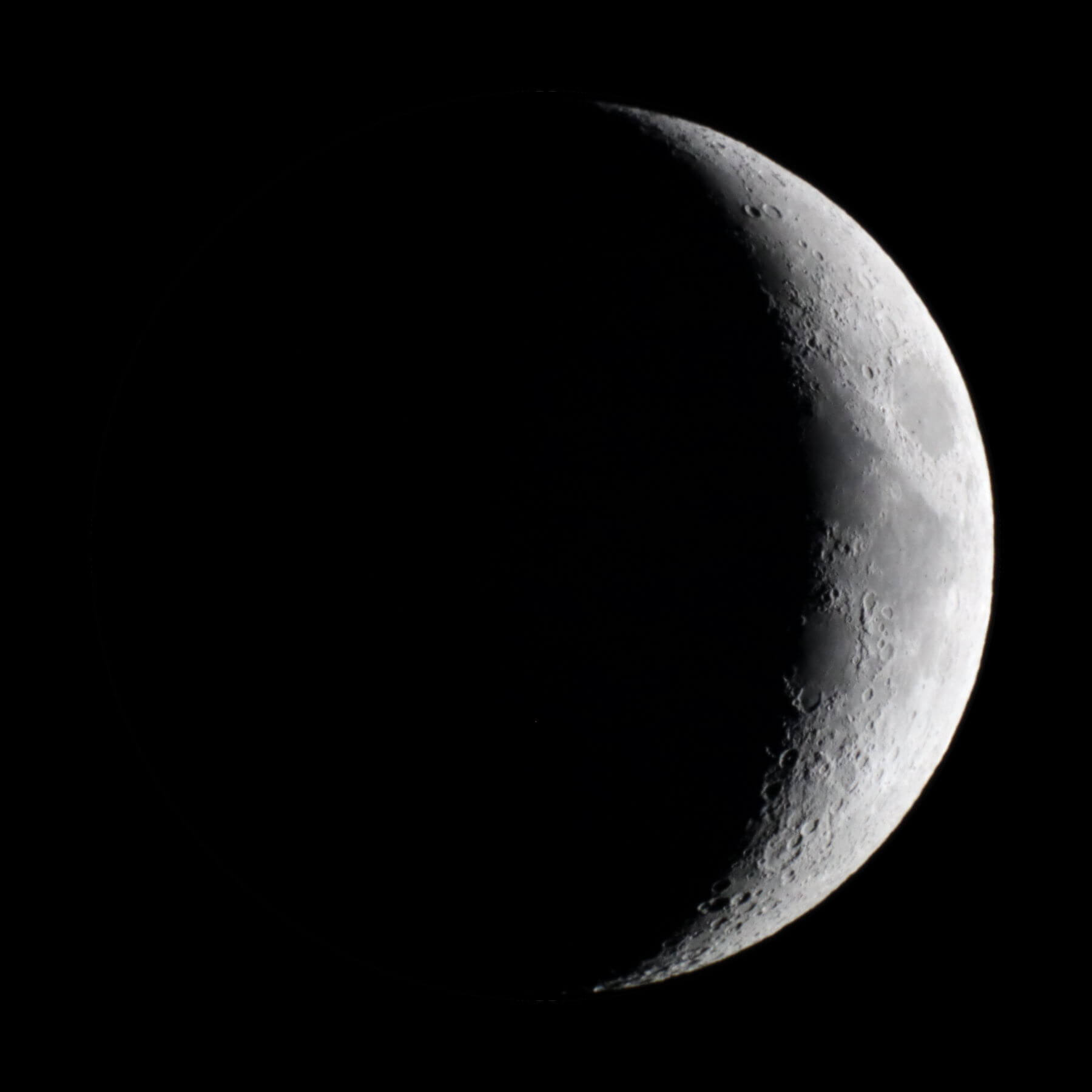 Waxing crescent Moon, 20% illumination
