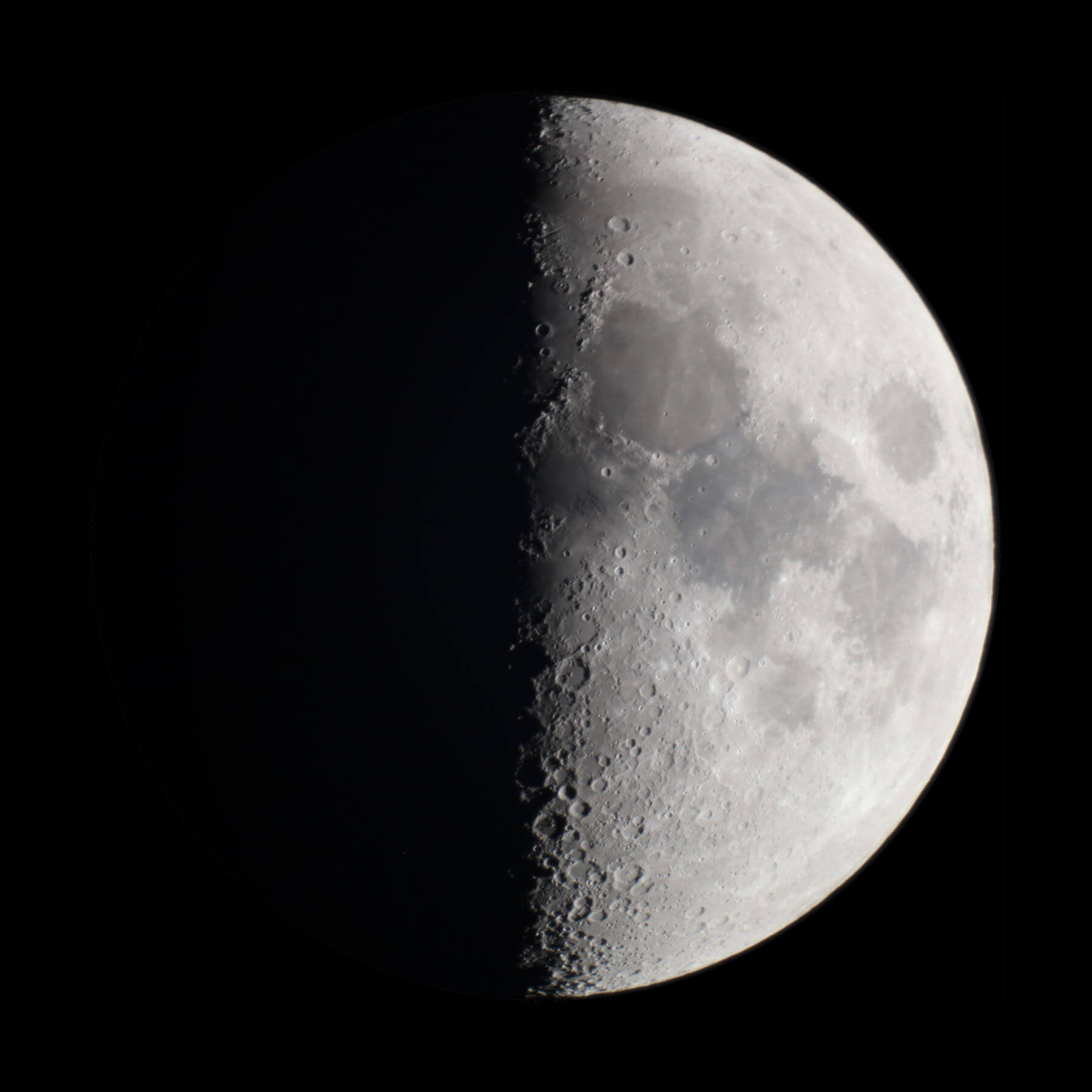 Waxing gibbous Moon, 51% illumination