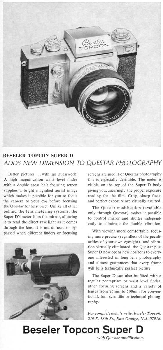 Beseler advertisement, <em>Scientific American</em>, September 1968