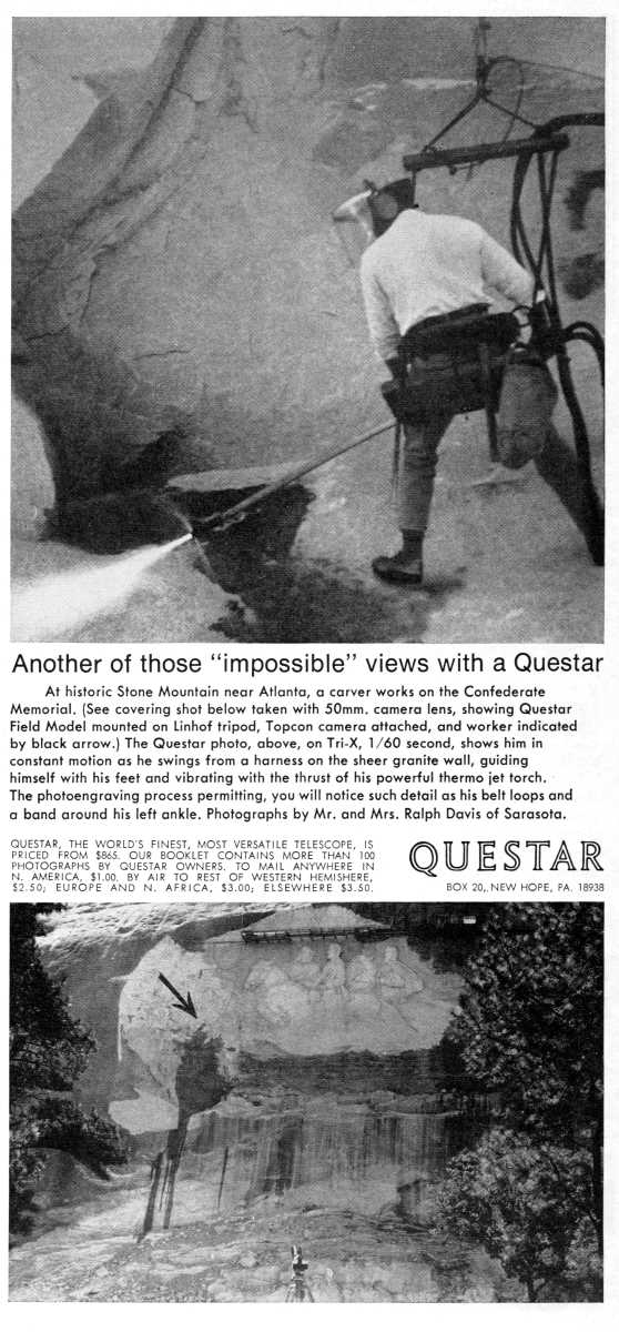 Questar advertisement, <em>Scientific American</em>, January 1971