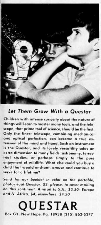 Questar advertisement, <em>Natural History</em>, December 1980