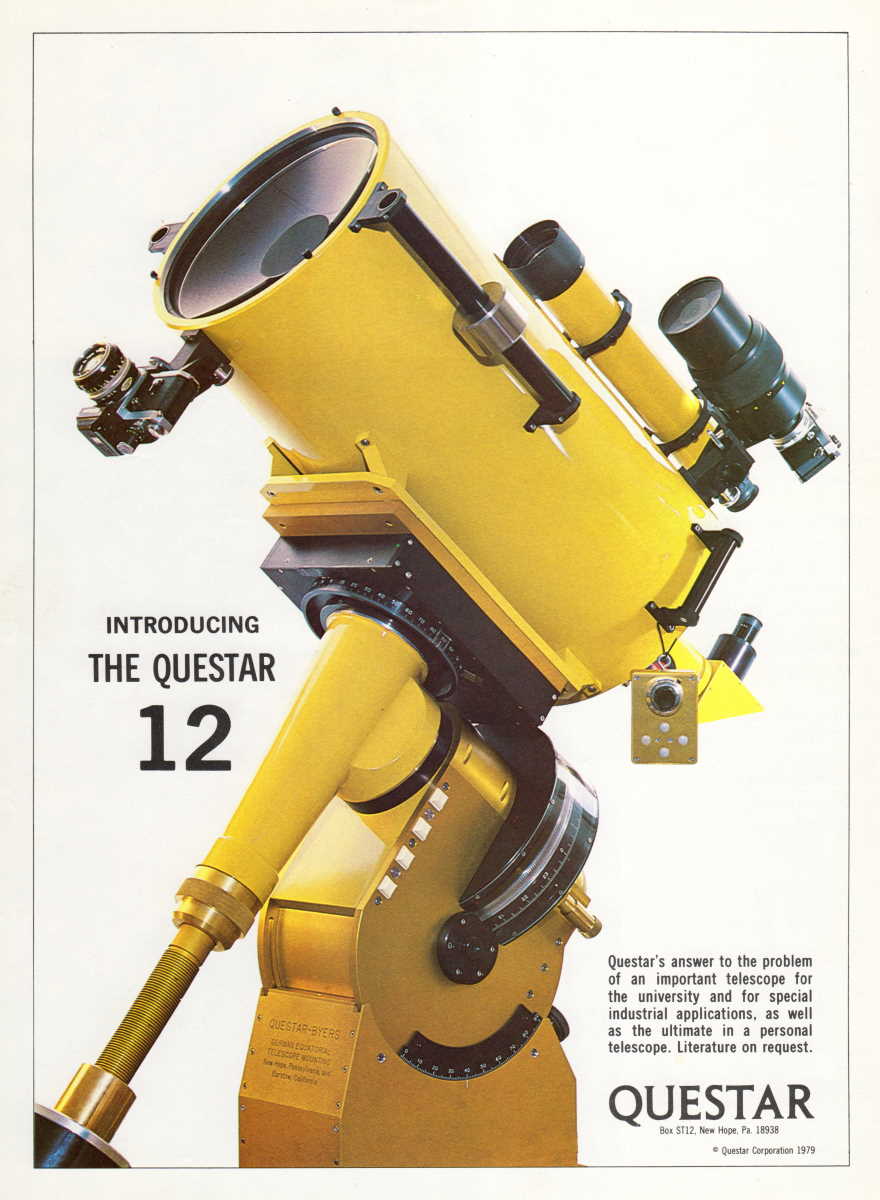Questar advertisement, <em>Sky and Telescope</em>, August 1979