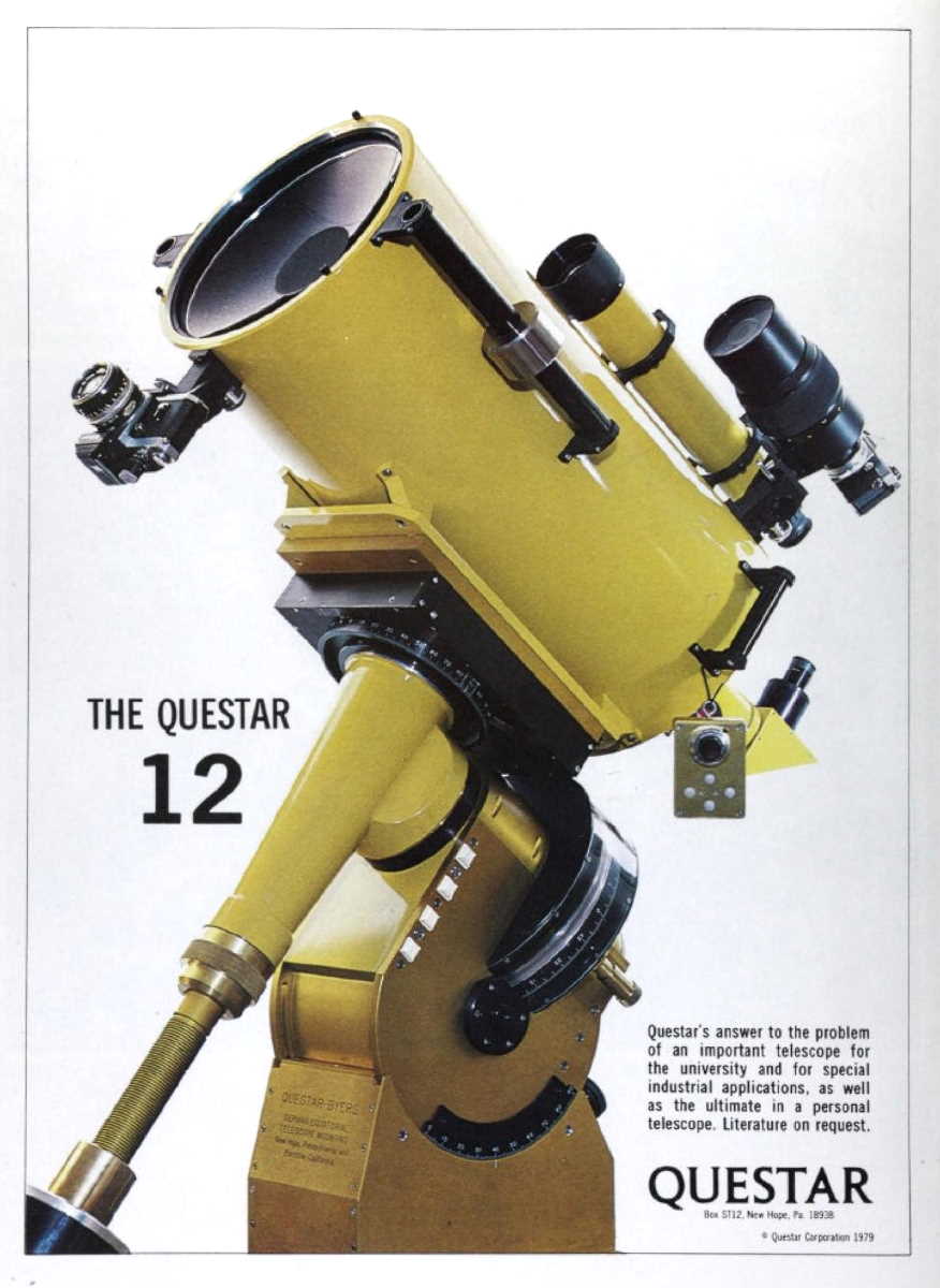 Questar advertisement, <em>Sky and Telescope</em>, August 1980