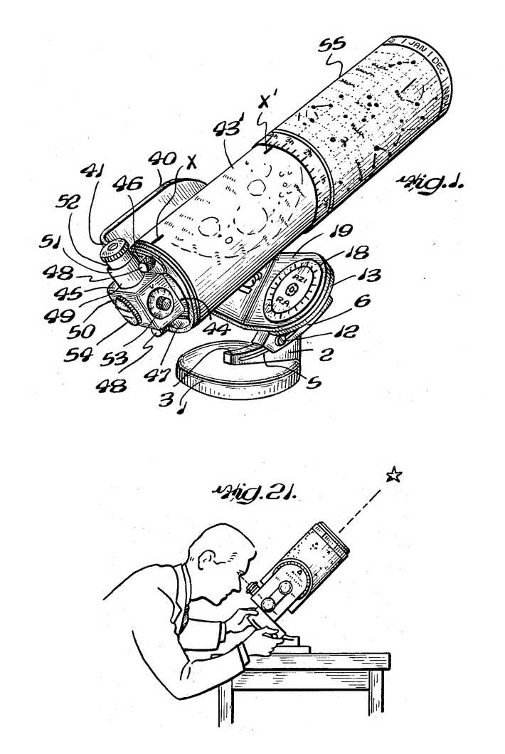 Figures 1 and 21 from U.S. Patent #2,649,791
