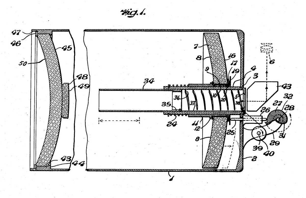 Figure 1 from U.S. Patent #2,670,656