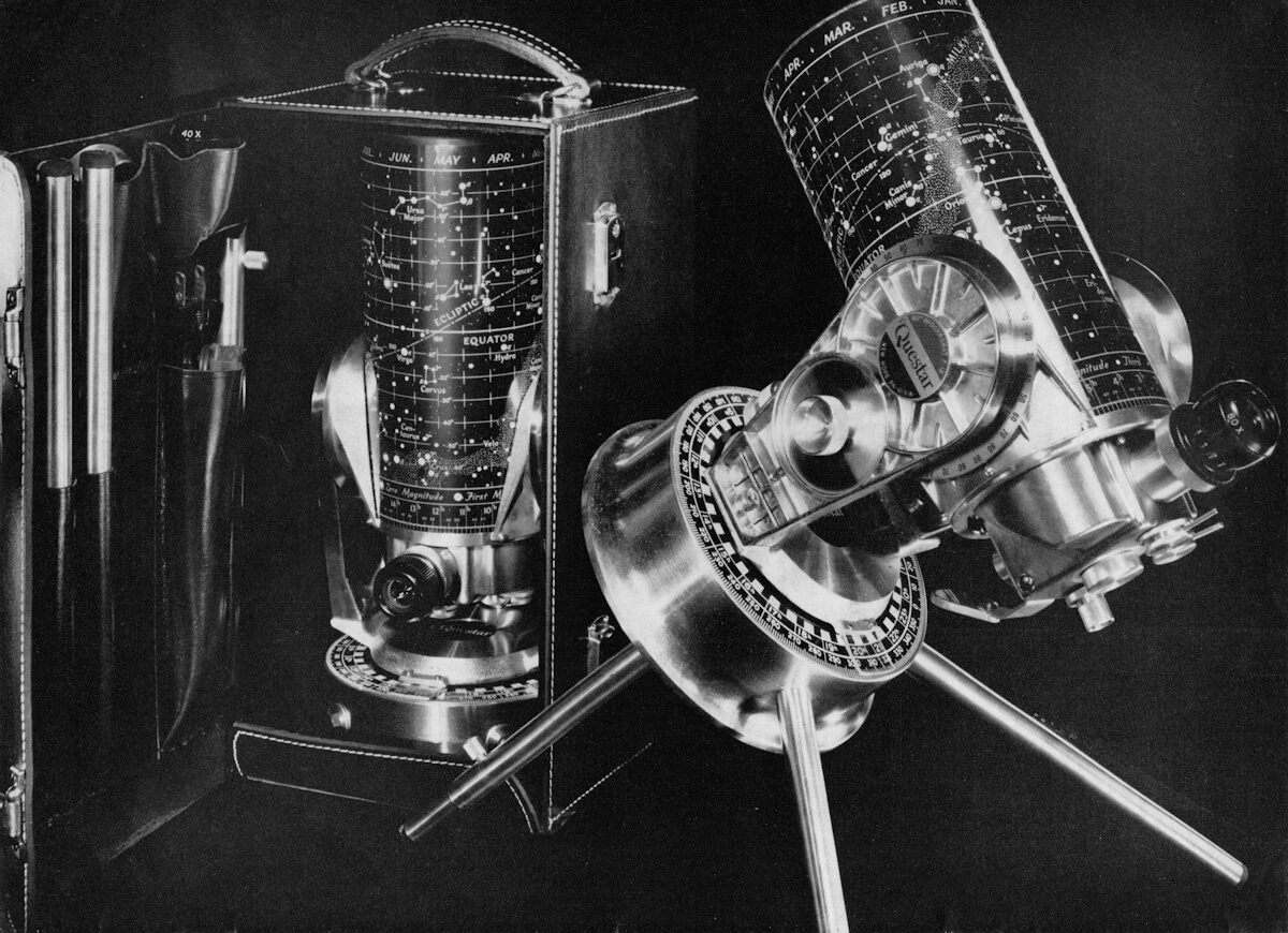 The Questar telescope as it appeared in 1954