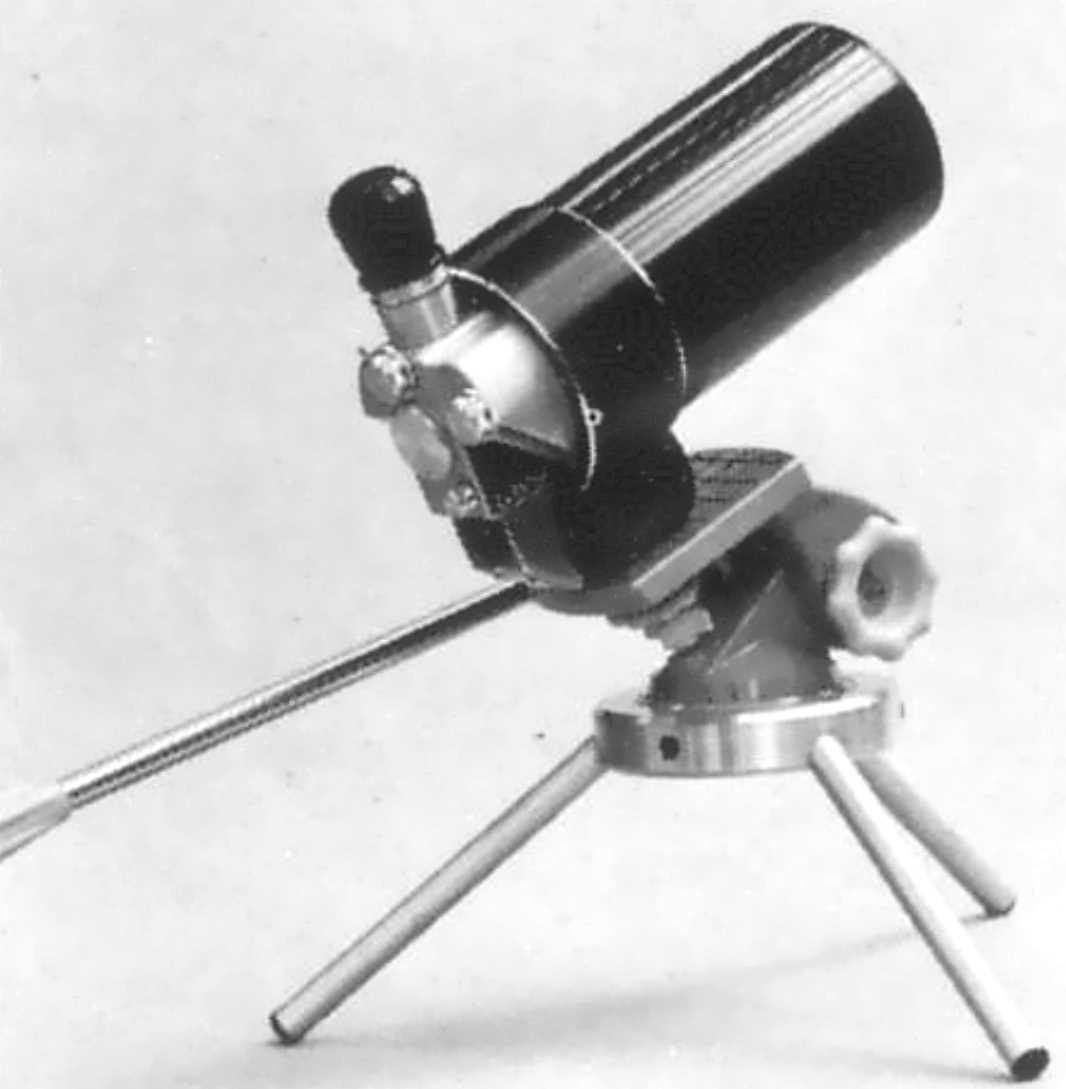 Table tripod in use with the Questar Field Model and Linhof pan head