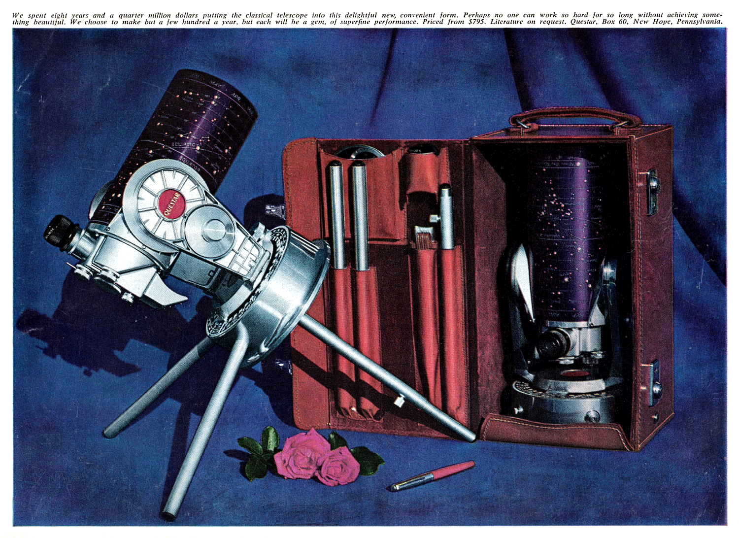 Questar advertisement, <em>Natural History</em>, March 1964