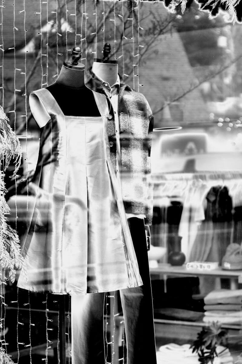 Storefront window, solarized