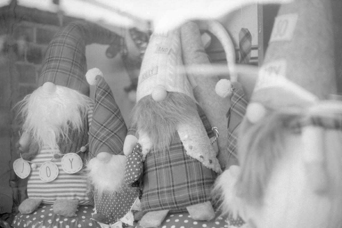 Christmas display in a local store