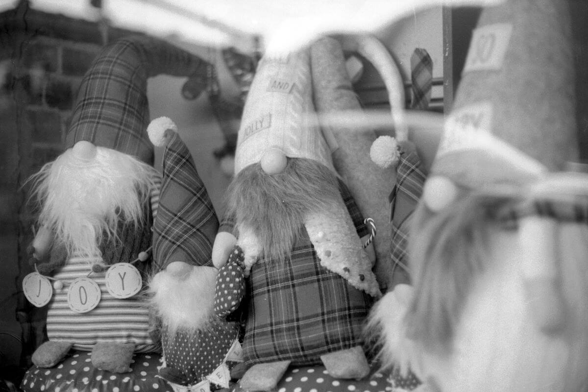 Christmas display in a local store