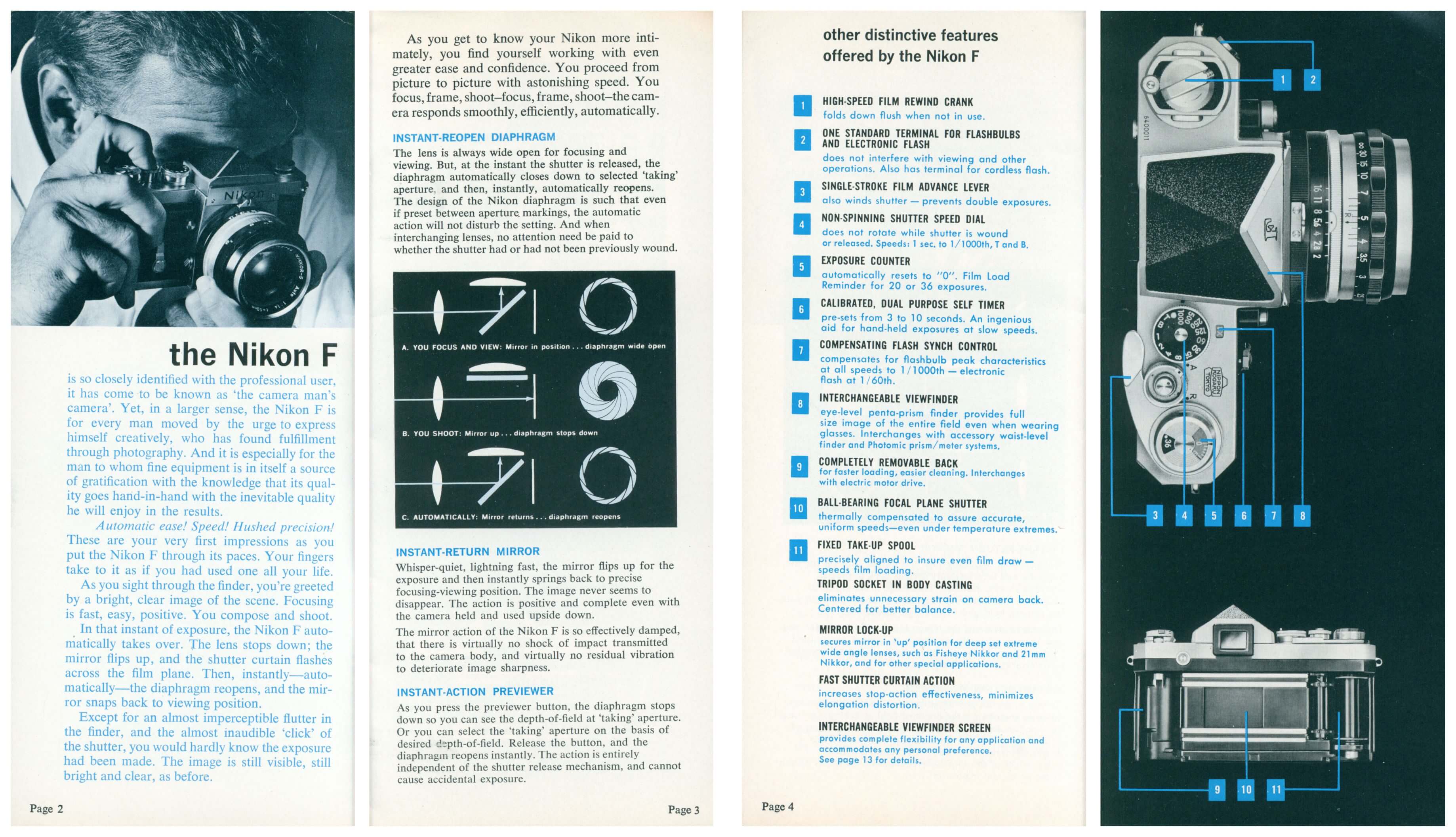 Nikon F brochure